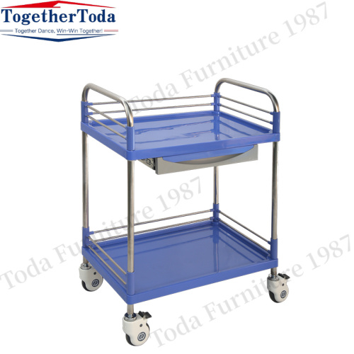 Mobile Emergency Cart Surgical Operation Cart ABS plastic emergency cart medical medicine trolley Manufactory