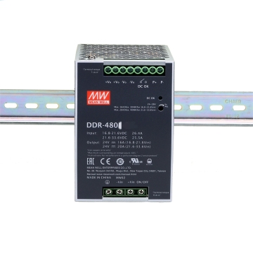 MEAN WELL DDR Series Switching Power Supply - 15/30/60/120/240/480W DIN Rail