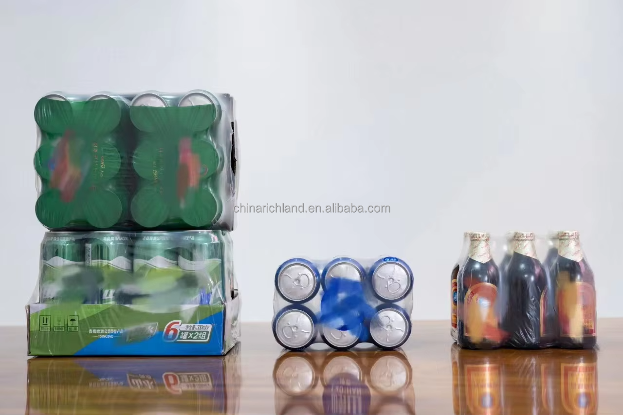 Soft Thermal Plastic Shrinkable Sleeve for Glass Bottle Water Heat PE Polyethylene Packaging Shrink Wrap Roll Film Mineral Water5