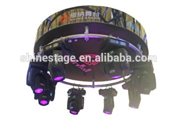 Stage truss, rotating Led lighting truss, rotation round lighting truss