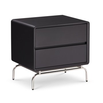 Massivholz Nachttisch Minimalist moderne Heimschlafzimmer Leicht Luxus High-End Black Storage Box