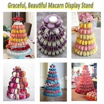 Macaron tower, display stand, macarons pyramid display for christmas