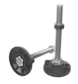 Adjustable Heavy Duty Levelling Feet with Stainless Bolts M14 M16 M20 and Nylon Pads