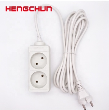 Top Selling 2-Way Outlet Electrical Extension Socket for European Market