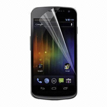 Transparent Screen Protector for Samsung Galaxy Nexus, Made of Anti-scratch Clear PET Material