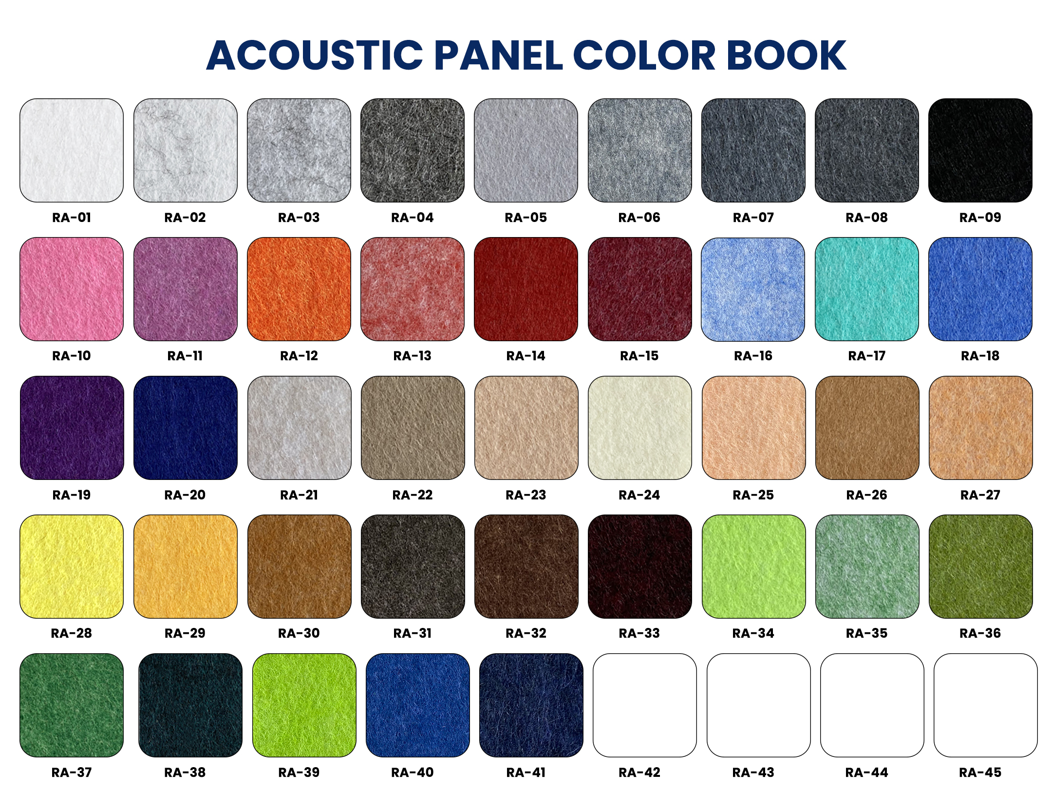 ACOUSTIC PANEL COLOR 