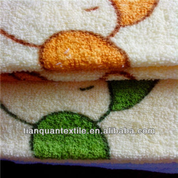 terry towelling fabric patterned