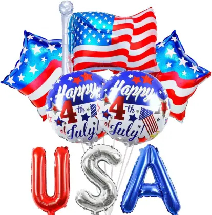 Independence day scene decoration balloons