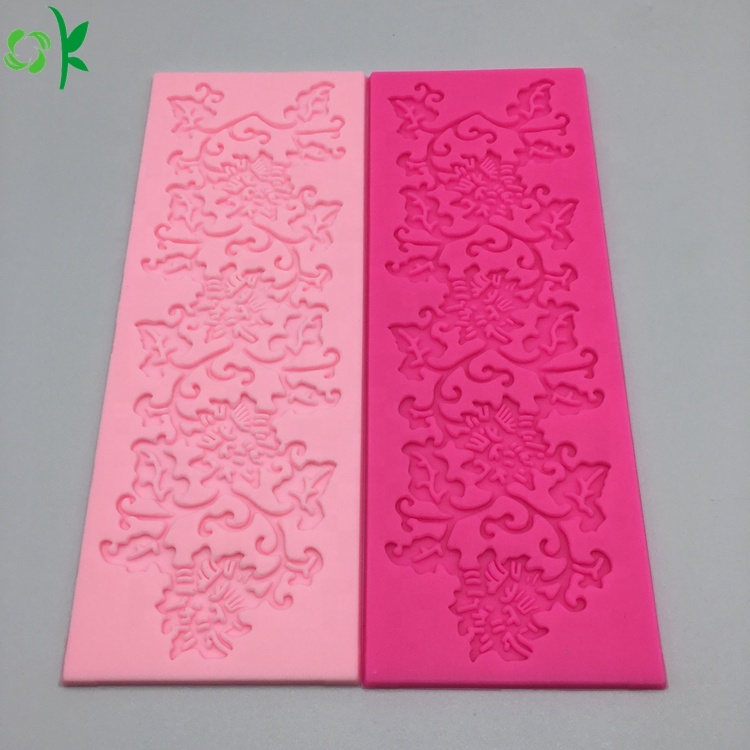 Flowers Lace Mat Wedding Silicone Cake Decoration