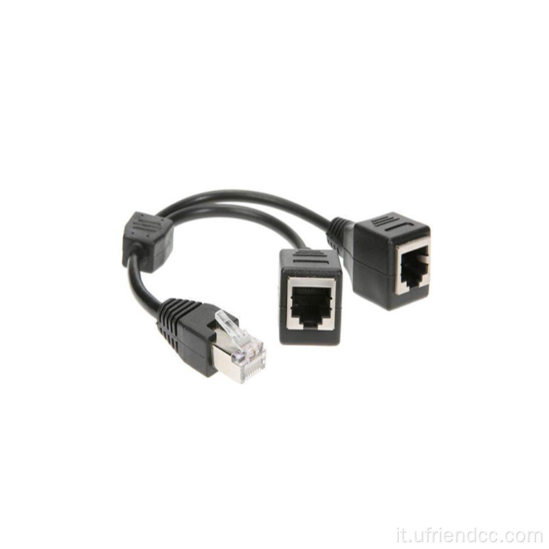 Cavo Adattatore Ethernet di splitter/adattatore/connettore