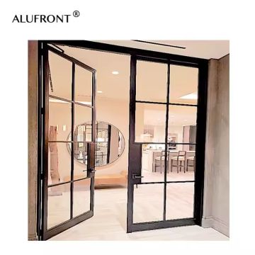 Luxury Aluminium Casement French Doors with Large Glass