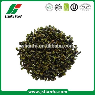 Dehydrated green chilli bell pepper