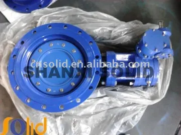 electric double flanged eccentric butterfly valve