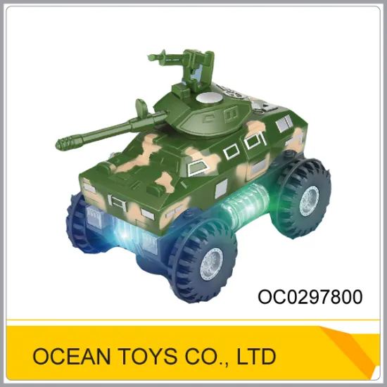 Kids b/o self assemble mini plastic tank toy with light OC0297800