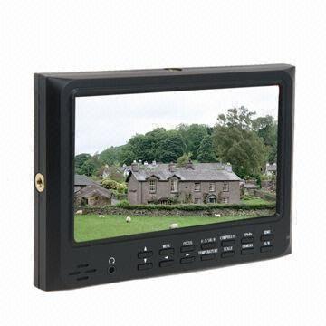 7-inch Broadcast Camera Top Monitor with HDMI® YPbPr, AV Input and Video Output