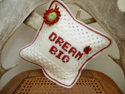 Home Decor Crochet Cushion Cover Gift