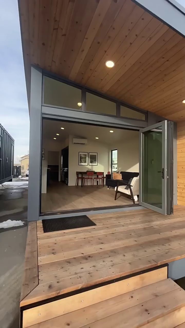 Lightweight Steel Cabin with Detachable Sunroom Add-on