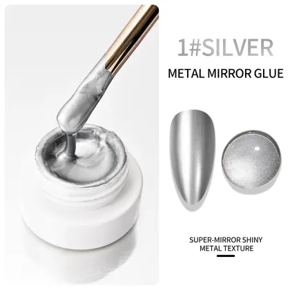 Long Lasting Mirror Effect 10ml Vegan UV Chrome Gel Polish