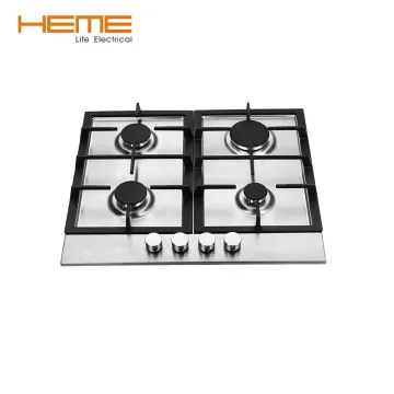 HEME Home Cooking Appliances 60cm 4 Burner Stainless Steel Built-In Gas Stove