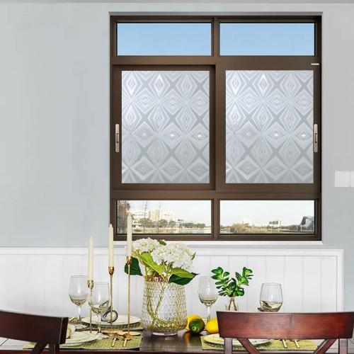 Geometric diamond pattern static window sticker