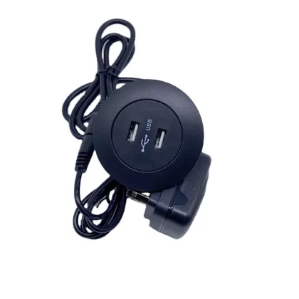 Recessed Deskround USB Outlet Socket for Office/Sofa/Table