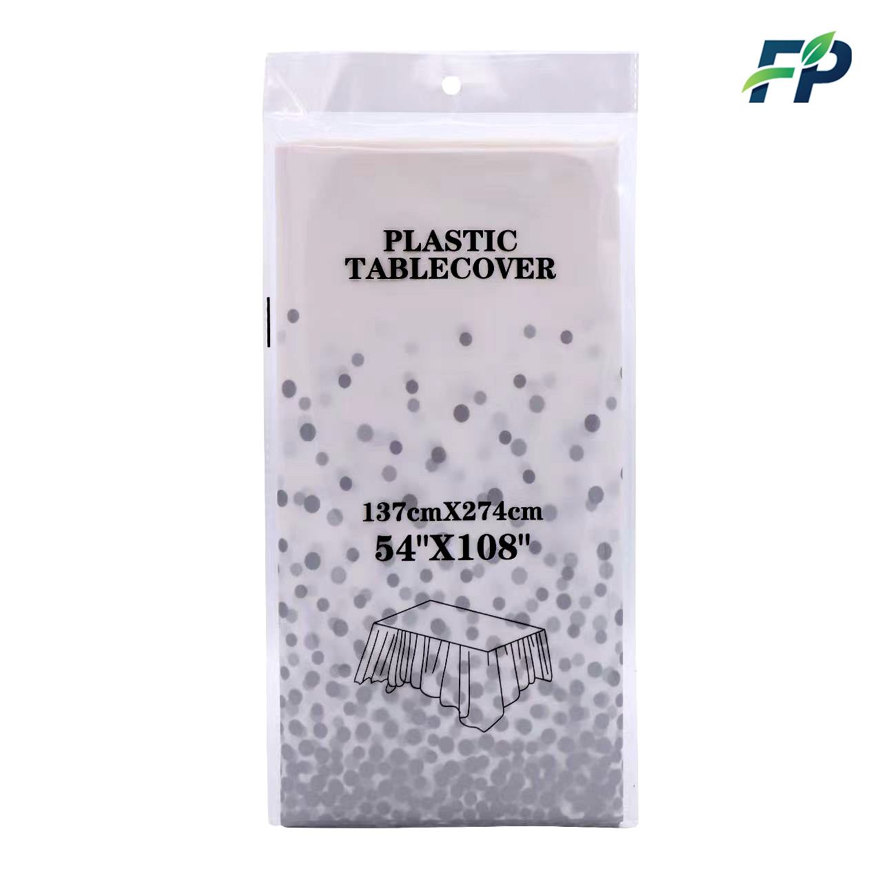 पार्टी के लिए पोल्का डॉट मेज़पोश