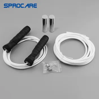 Adjustable Cable Weighted Speed Jump Rope for MMA Fitness and Home Gym Training