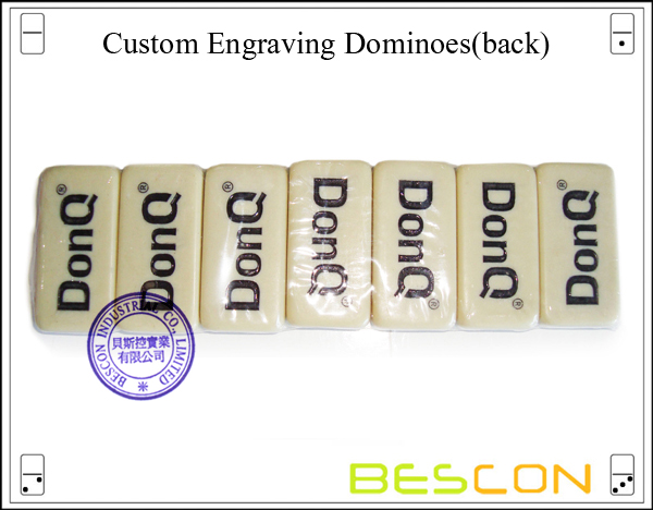 Custom Engraving Dominoes (back)