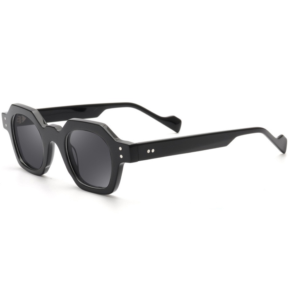 Black Hexagon Sunglasses Frame