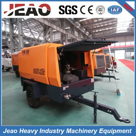 New Condition and Diesel Engine Powerful Screw Air Compressor for Mining Blast Rock Stone Hg550-16dp