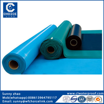 2.0mm pvc waterproofing sheets/waterproofing materials