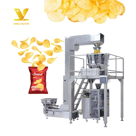 Full Automatic Vertical 10 Head Scale Potato Chips Packing Machine