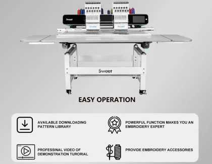 Yuemei High-Quality 2-Head Multi-Needle Embroidery Machine Comparable to Promaker
