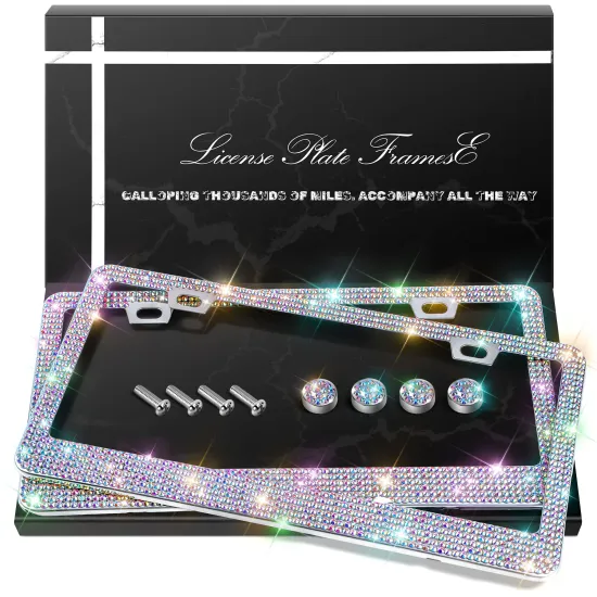 Tik Tok Hot Sale: Bling License Plate Frames with Gift Box