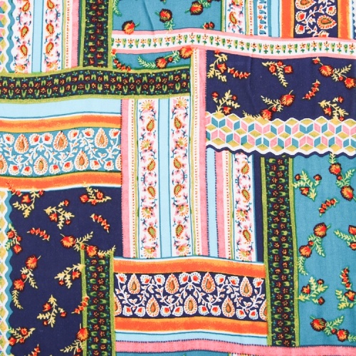 Bunte kundenspezifische ausgefallene bedruckte Rayon-Kleidungsstoffe