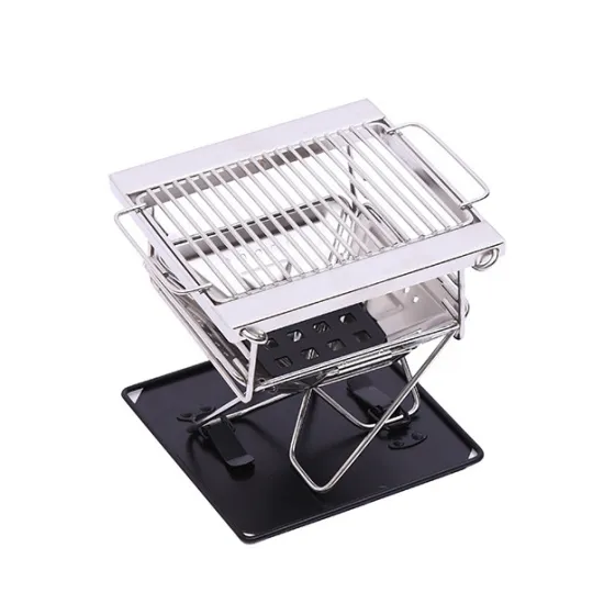 Folding Outdoor Camping Portable Barbecue Stainless Steel Charcoal BBQ Grill