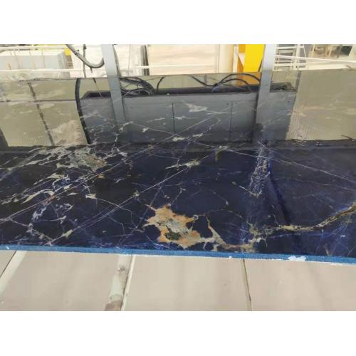 Slab sodalite biru murni besar