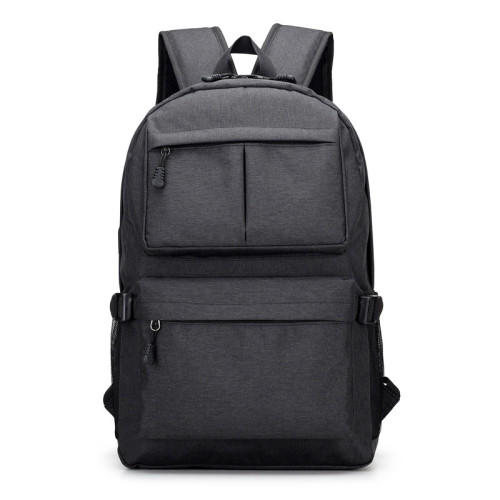 Homens jovens, moda, laptop, viagem negócio, mochila usb