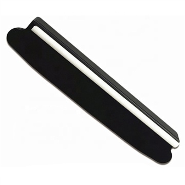Plastic Ceramic Whetstone Knife Sharpener with Clip Holder and Angle Guide