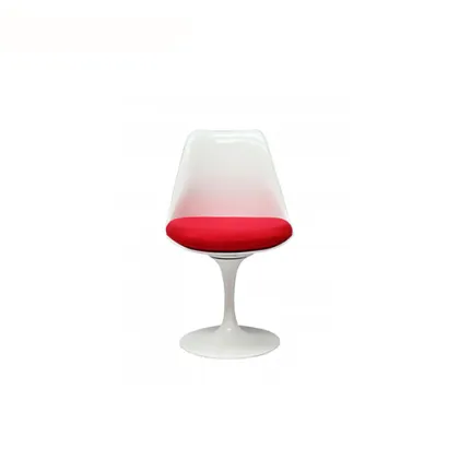 Eero Saarinen Red Cushion Tulip Swivel Chair