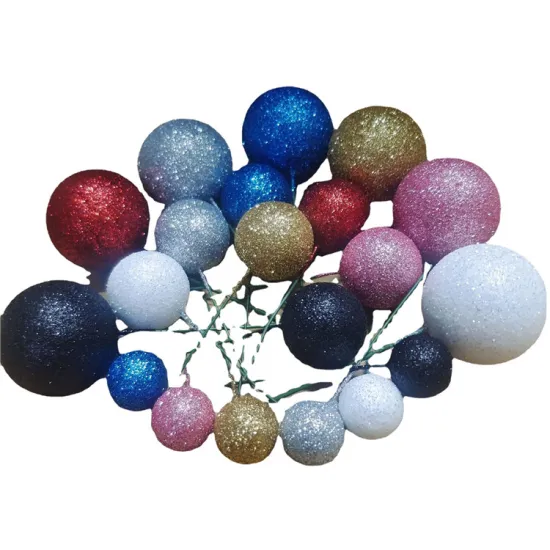 Hot Sale Cake Topper Glitter Bright Powder Gold Ball Set for Birthday and Party Decorations