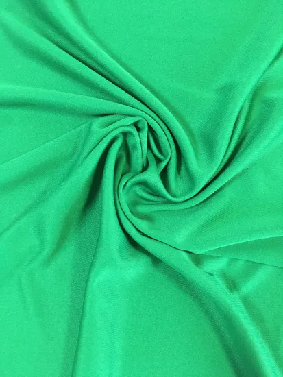 Fashion 100% polyester plain dyed knitted interlock fabric