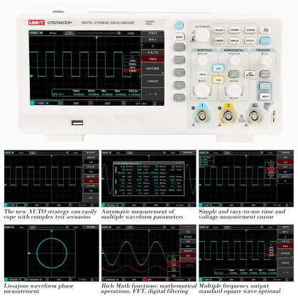 UNI-T UTD2102CEX+ 100MHz Digital Storage Oscilloscope