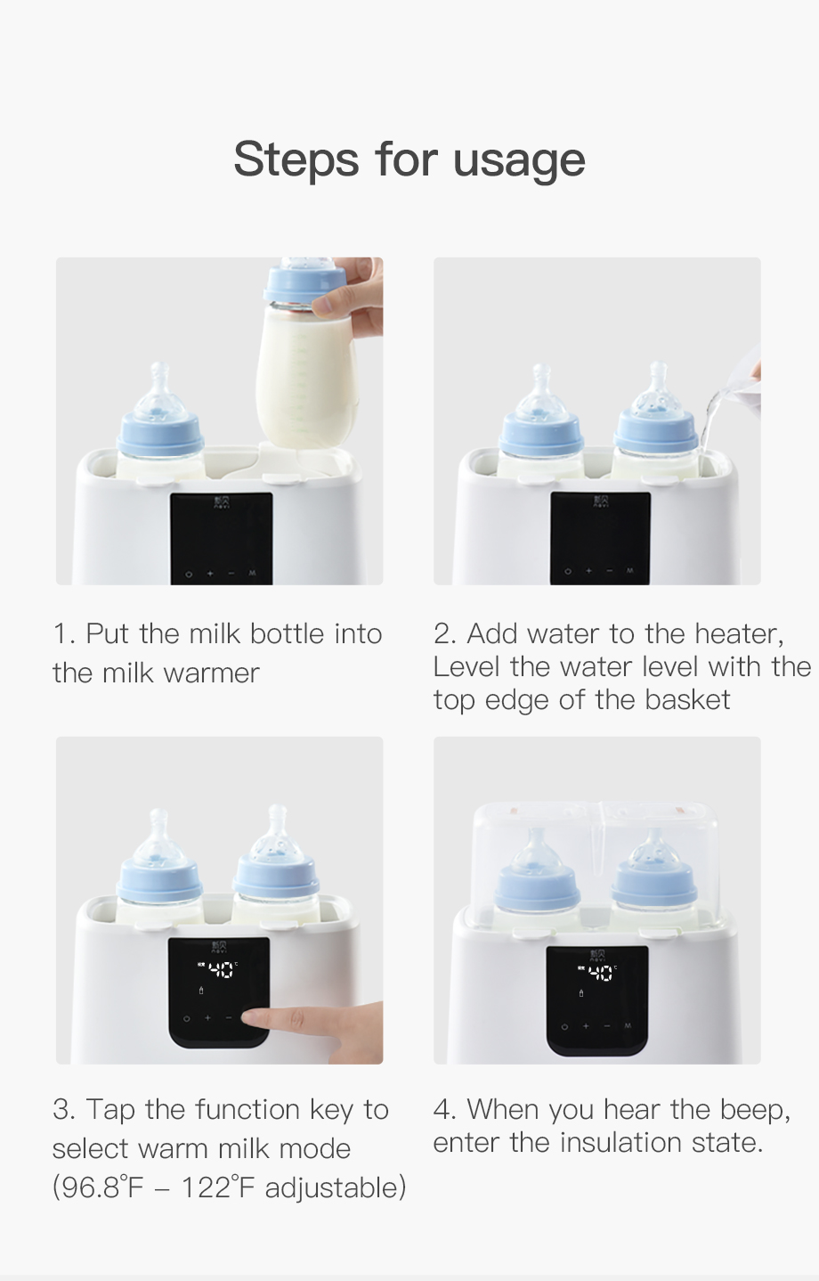 Double Bottle Warmer