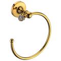 Gold surface brass towel ring