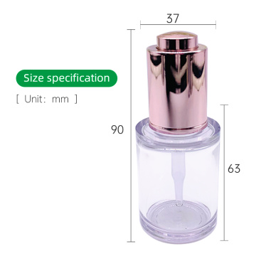 High quality cosmetic glass dropper bottle for lotion