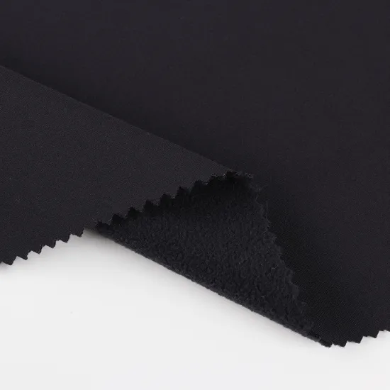4-Way Stretch Bonded TPU Polar Fleece Waterproof Softshell Fabric for Men's Casual Jackets