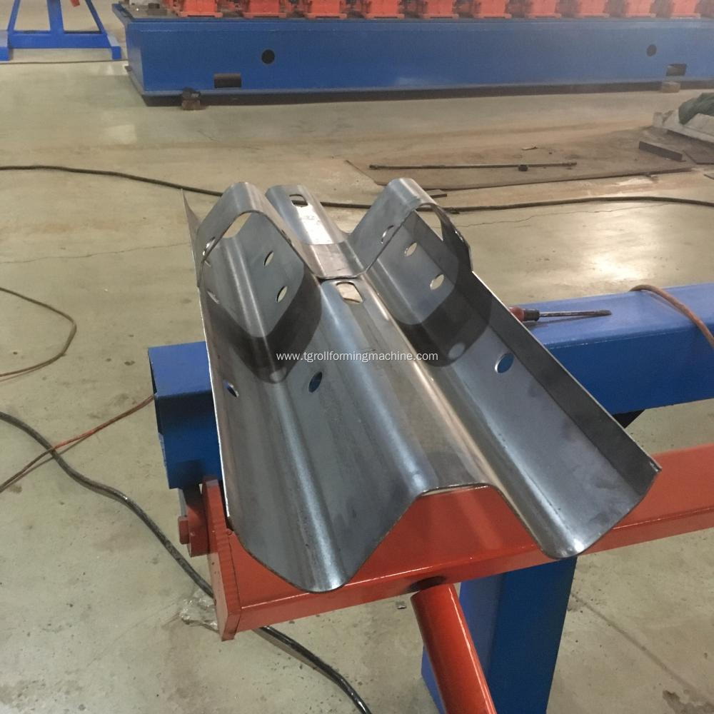 W beam guardrail machine