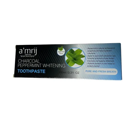 Charcoal Fresh Peppermint Whitening Toothpaste