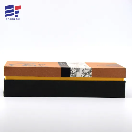 Book shape custom offset printing tea packaging box